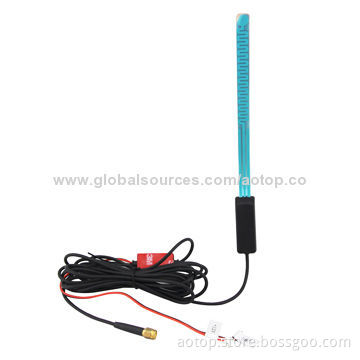 High-quality Car Digital TV Antenna, Supports 25dB, VHF/UHF Frequency Range, Interface Optional